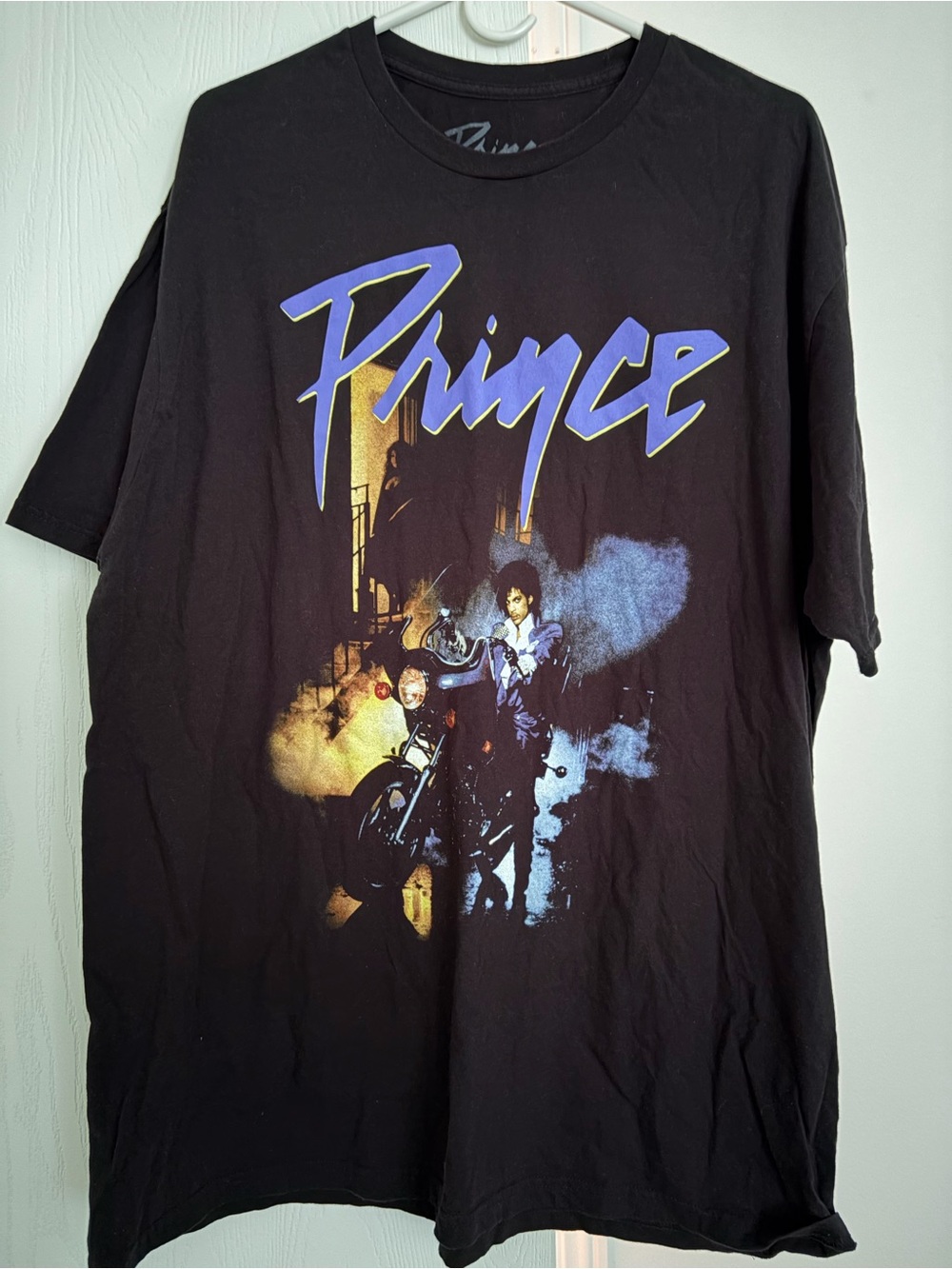 Bravado Black Prince Graphic Tee with Purple and Gold Print